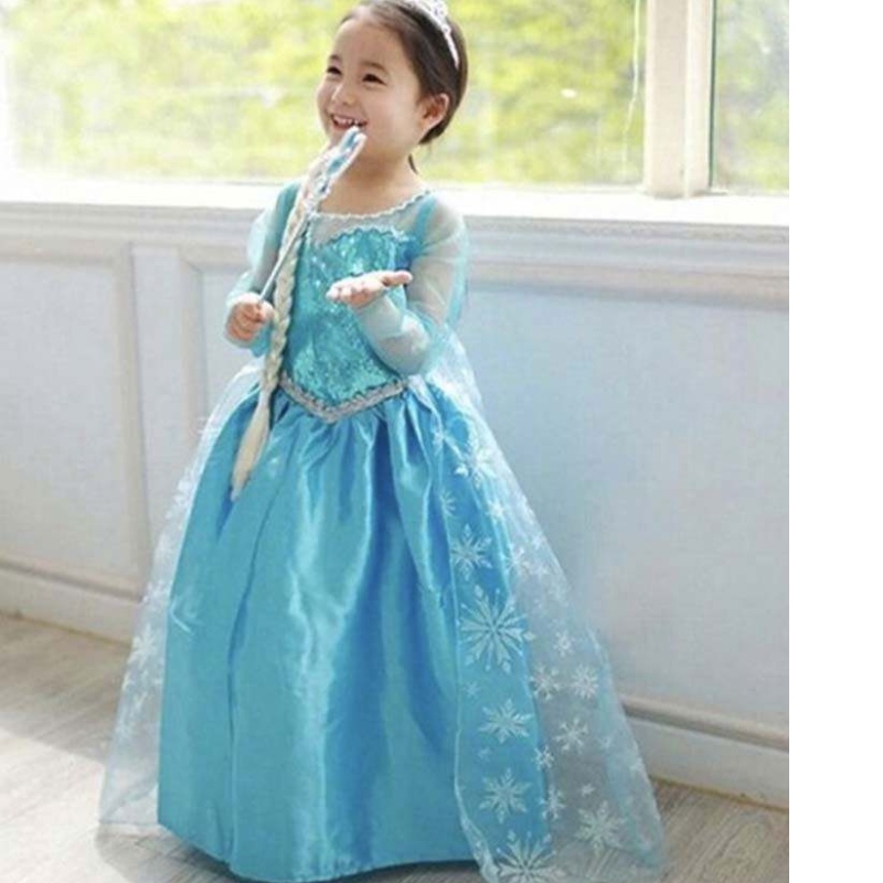 أطفال عيد ميلاد الأطفال الأميرة Cosplay Elsa 2 Girls Dthc-002