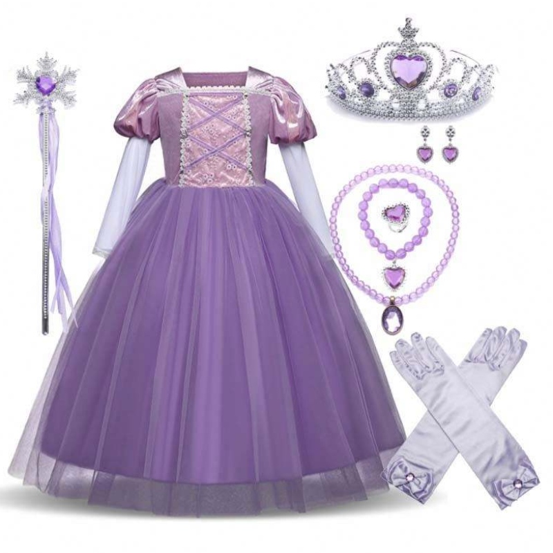 حفلة Cosplay Party Up 2-11y Little Girl Kids Princess Comple مع الملحقات DGHC-001