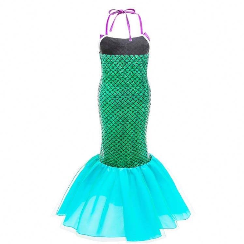 Amazon Top Seller Kids Carnival Party Little Girl Mermaid Costume for Kids with Assessories DGHC-028