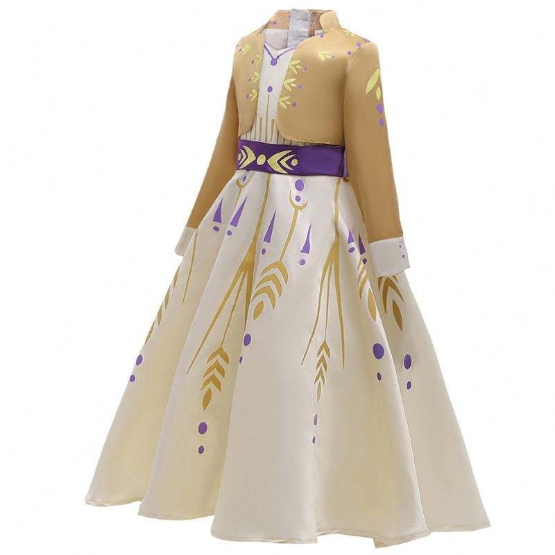 2022 فستان جديد لباس الثلج الثلج ملكة إلسا 2 فستان تنكري زي الهالوين HCGD-016