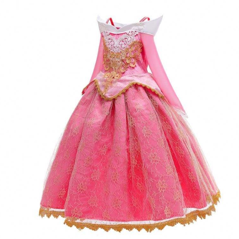 الفتاة الأميرة لباس الزي الأميرة الوردي النائم ل 3-10Y HCSP-001
