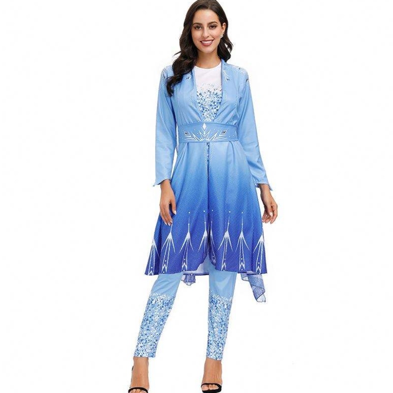 2022 جدد الوافدين الثلج الثلج ملكة Elsa Cosplay Halloween Women HCGD-055