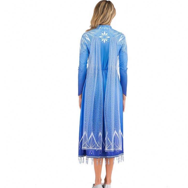 أفكار المنتج الجديدة 2022 ACT ACT 2 Halloween Cosplay Elsa Adult Costume for Women SZAC-005