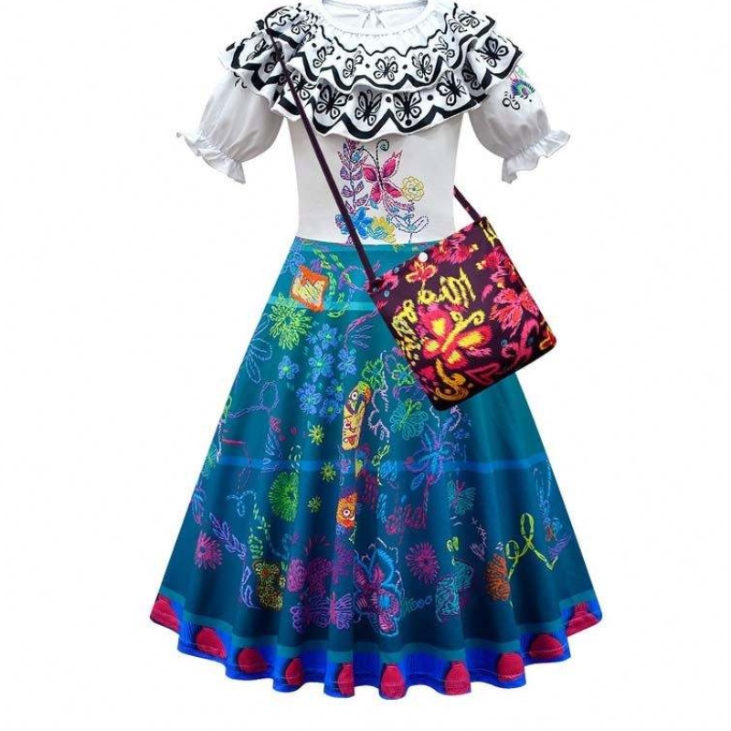 ملابس Halloween Cosplay Women Princess Dresses Mirabel Isabella Encanto Adult Costume HCIS-017