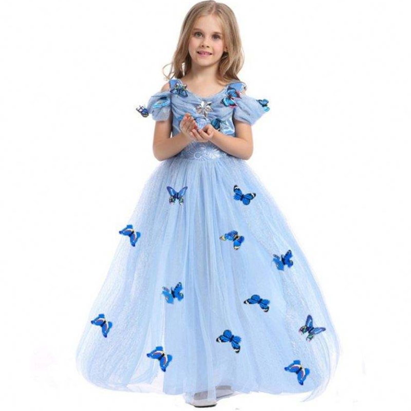 جملة Aurora Princess Dress Sleeping Beauty Costume Girls مع فراشة للأطفال