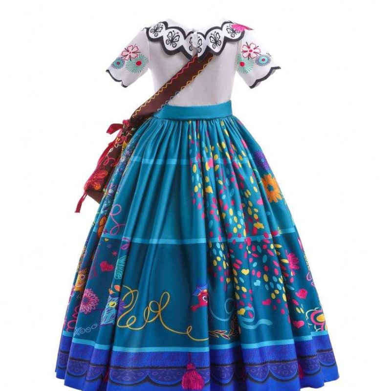 Baige Encanto Mirabel Cosplay Costume TV&movie Kids Fancy Carnival Easter Princess Dress MFMW002