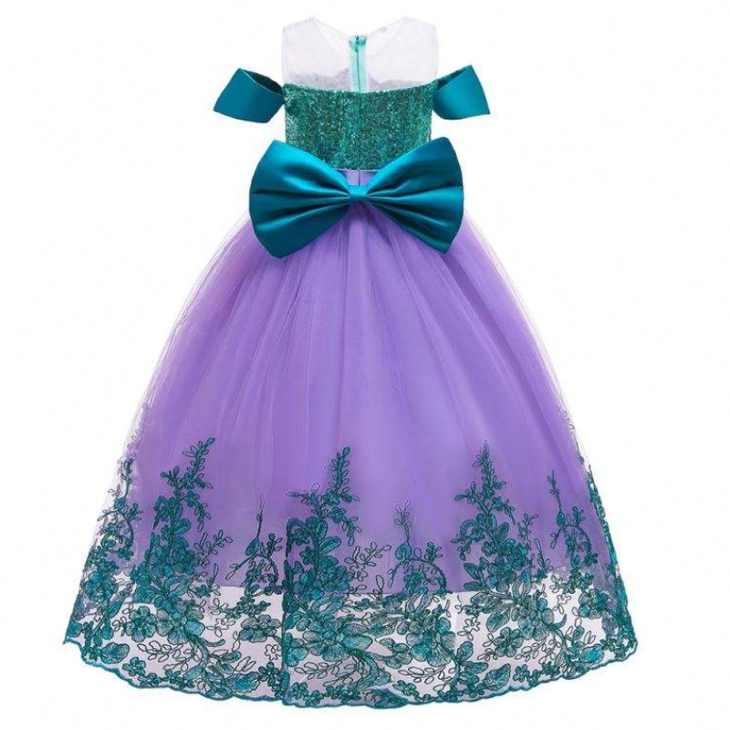 Baige Mermaid Summer Autumn Flower Girl Dress Long Princess Christmas Halloween Assume