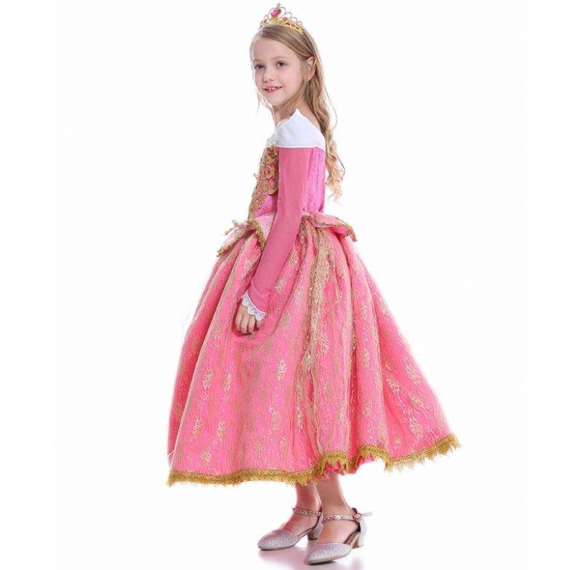 Baige Girls Dress Sleeping Beauty Princess Aurora Lace Dress Cosplay Performance