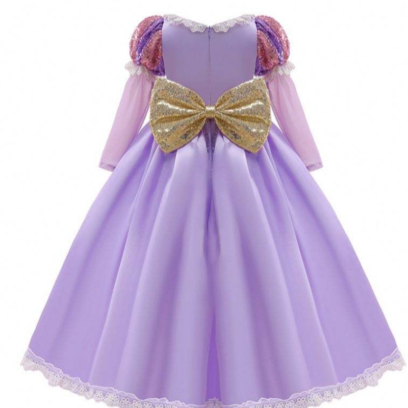 Baige Amazon Hot Sale Kids Dresses Cosplay Costumes Halloween Sophia Rapunzel Dress Princess Long Party Dress