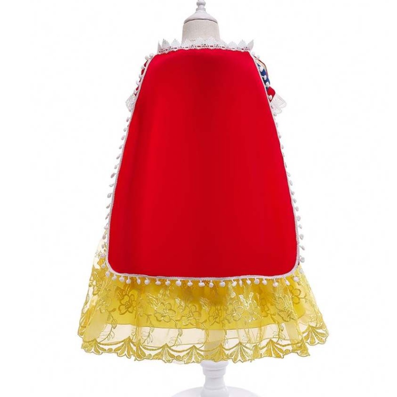 2021 الفتاة الفاخرة الأميرة فستان الهالوين وعيد الميلاد الثلج الأبيض تأثيري فستان BX0622