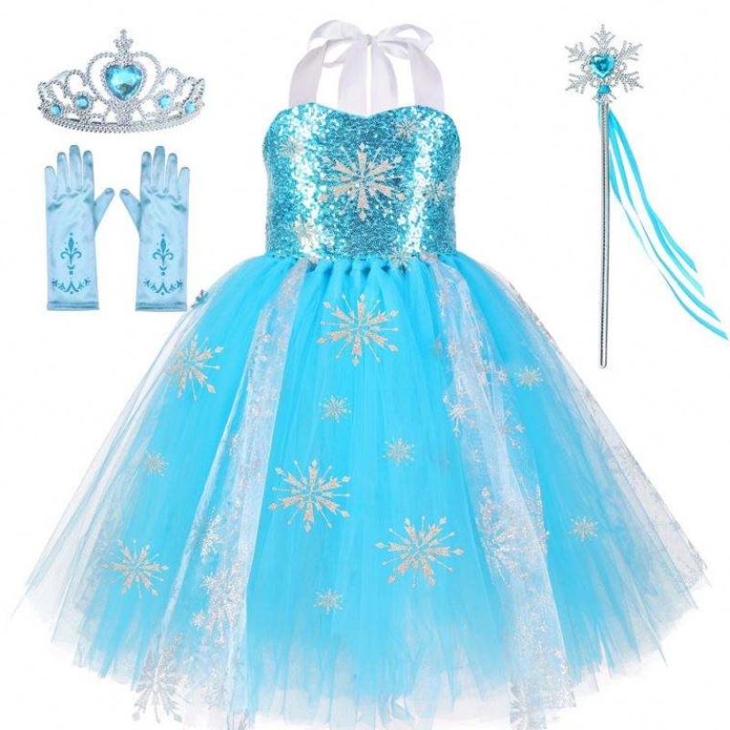 3-11 سنة لباس الأزرق هالوين زي فتاة يونيكورن فساتين الأميرة توتو تنورة