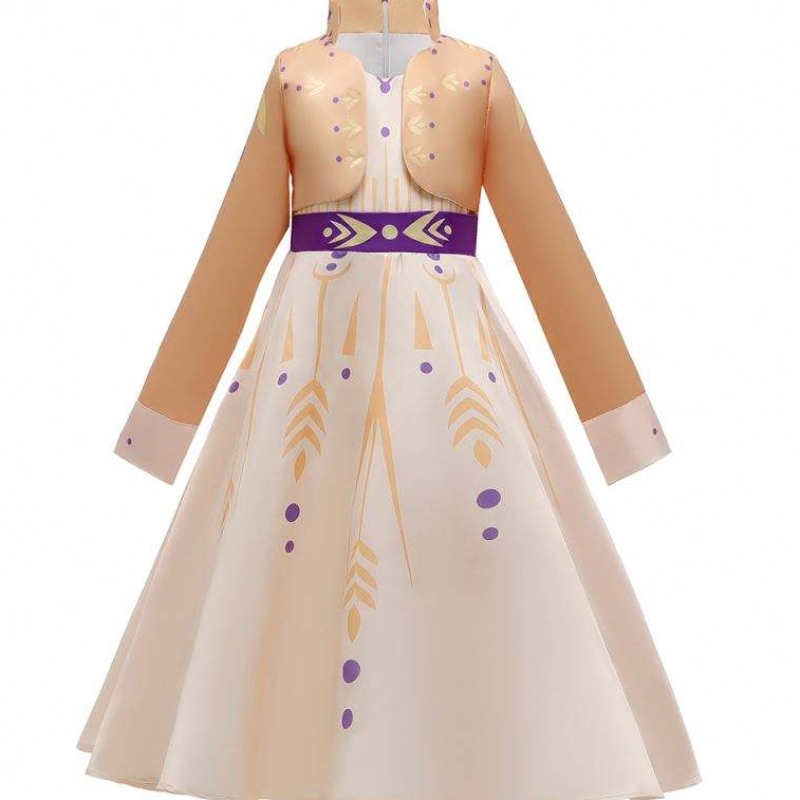 Baige New Elsa Anna Girls Princess Dress Halloween Cosplay Elsa Dress Cosplay Costume Girls