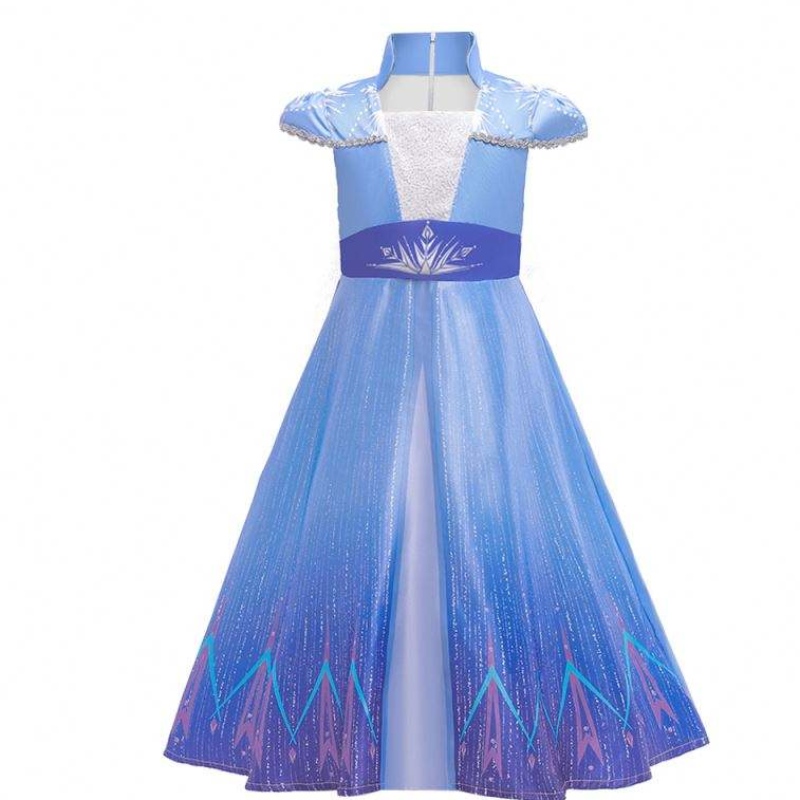 فستان Elsa الجديدة الأزياء القصيرة معطف هالوين جنية الأميرة الأميرة كوزبلاي زي