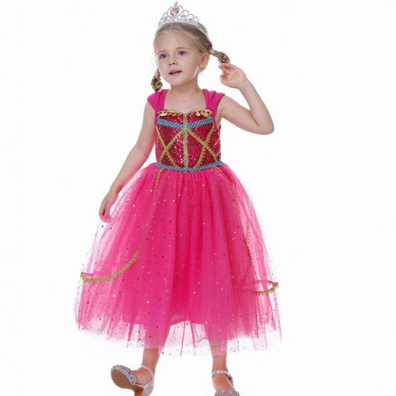 Baige Newjasmine Princess Dress Halloween Cosplay Costume Kids Party Dress Bx8140