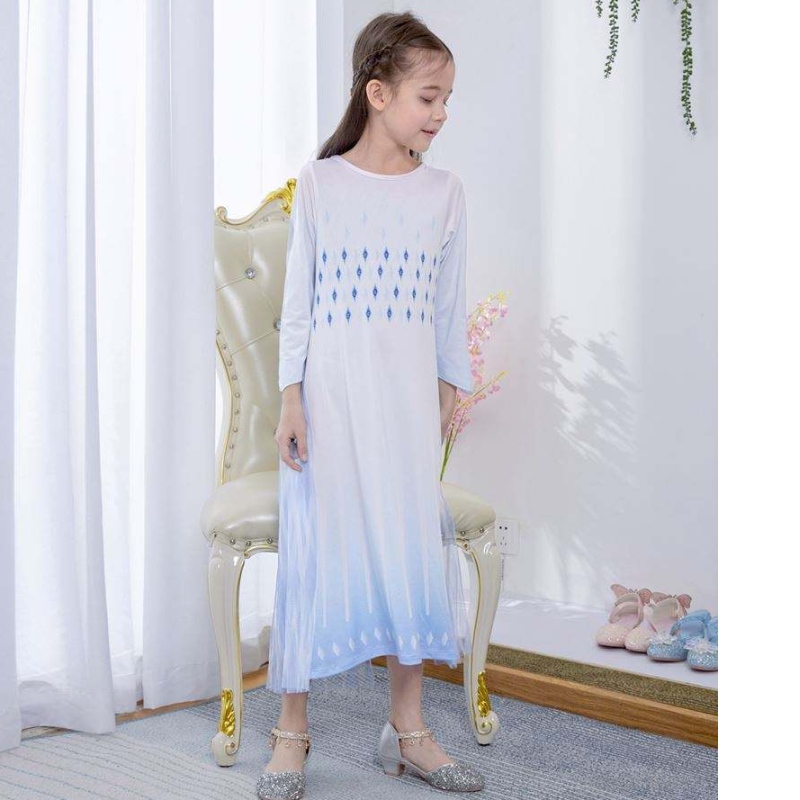Baige White Princess Elsa Dress Girls Dresses Asy Halloween Comple for Kids TV&Comples Movie