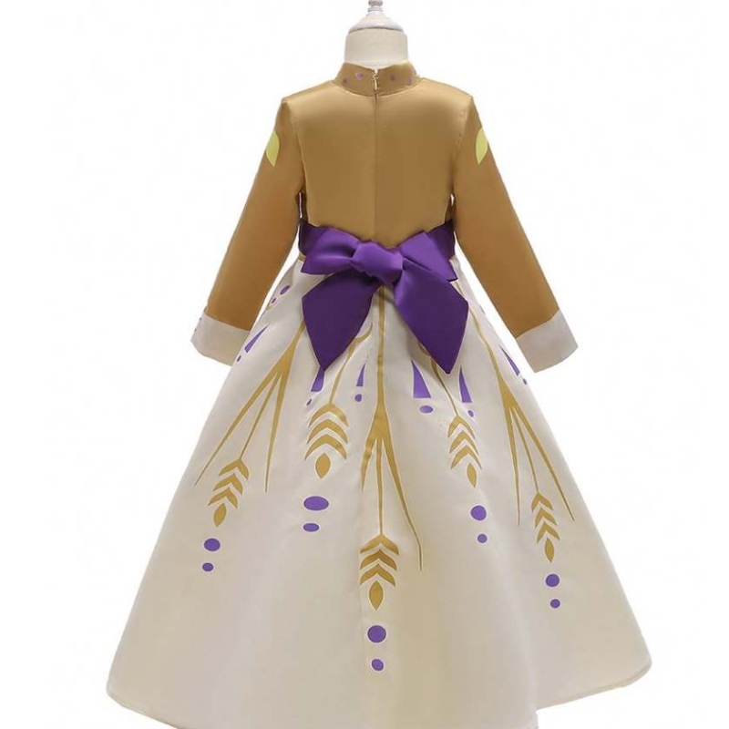 فيلم 2 Princess Elsa و Anna Baby Girls Cosplay Dress Bx1662