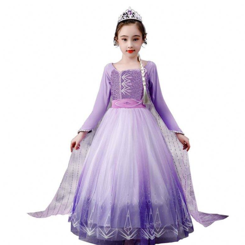 Ong Sleeve Dress Elsa Dress Cosplay Performan