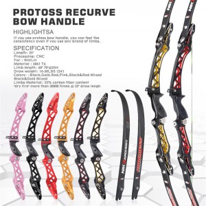 Elongarrow 68inch/70inch ET-11 ILF Recurve Bow Bow Bow للمنافسة