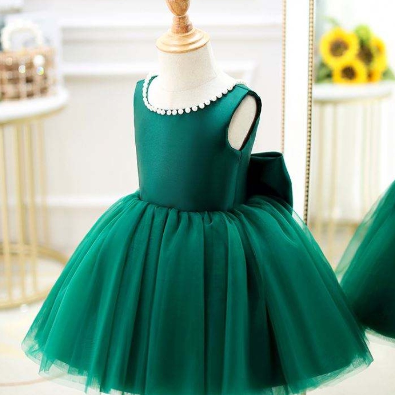 Baige Toddler Princess Flower v Back Beading Dress Dress Baby Birthder Birthday Frydress Forts.