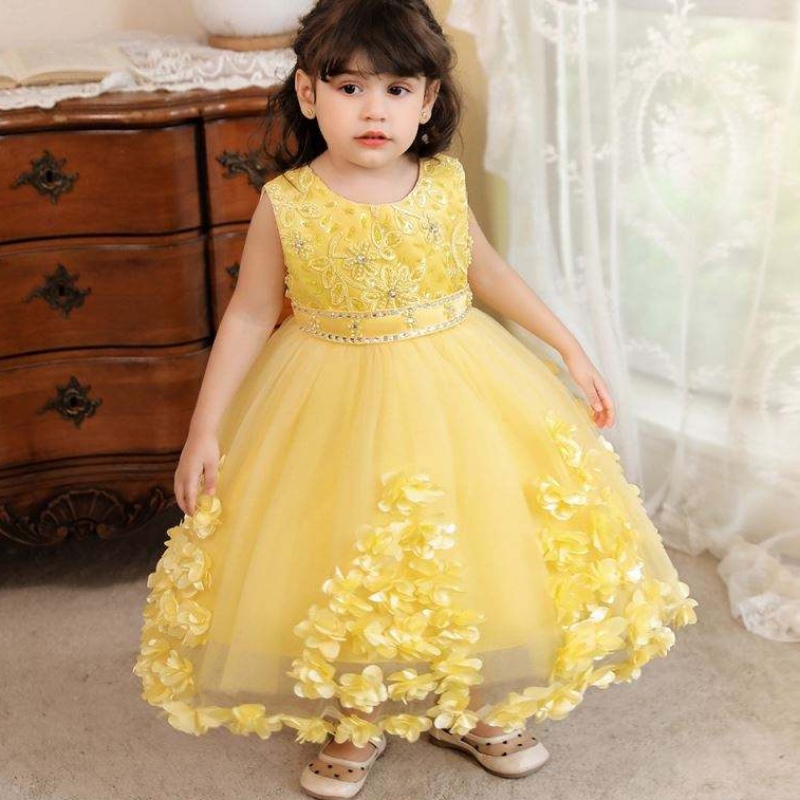 Baige Turkey Style Kids Frock Girl Dress Baige Kids Birthday Party Party 2years N2103