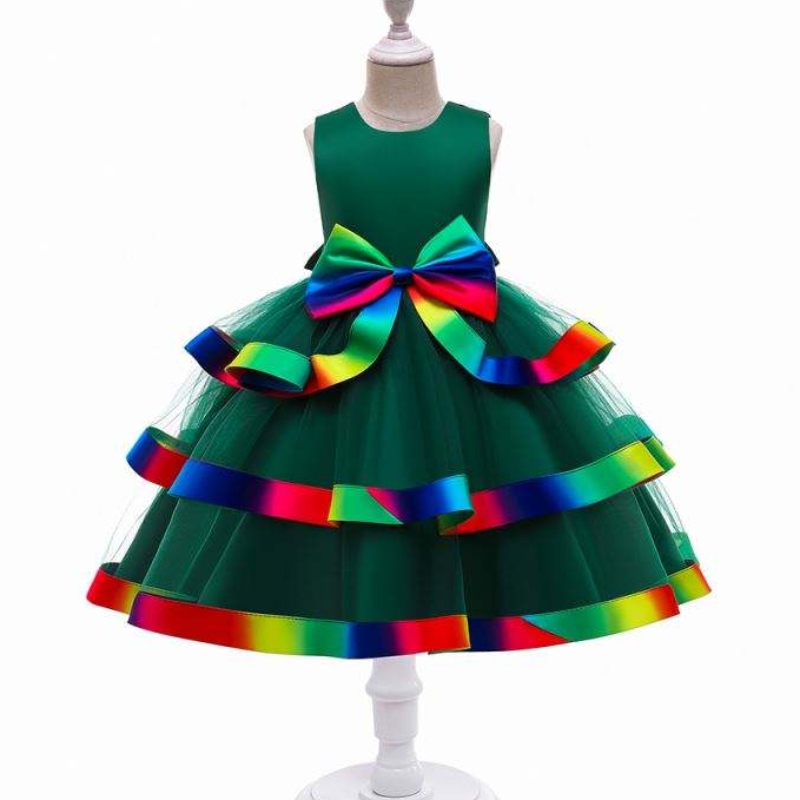 Baige Baby Girls Princess Dress Dress New Fashion Kids Wedding Party Walk Ball Ball