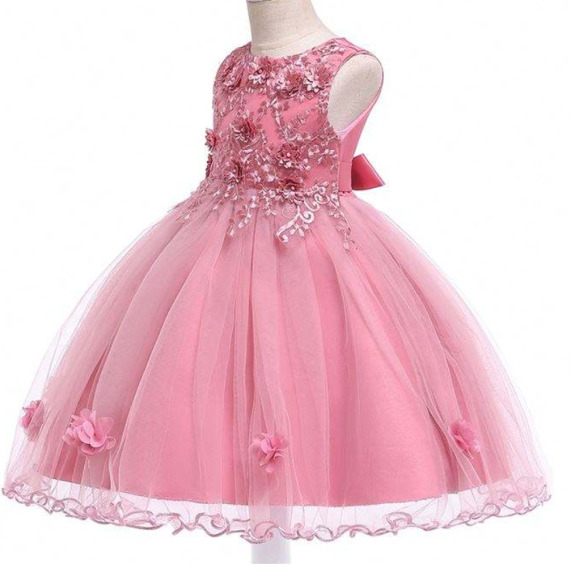 Baige High End Dress Dress Equin Equin Fairy Princess Flower Girl Tulle Dress Ball Dresses for Girls