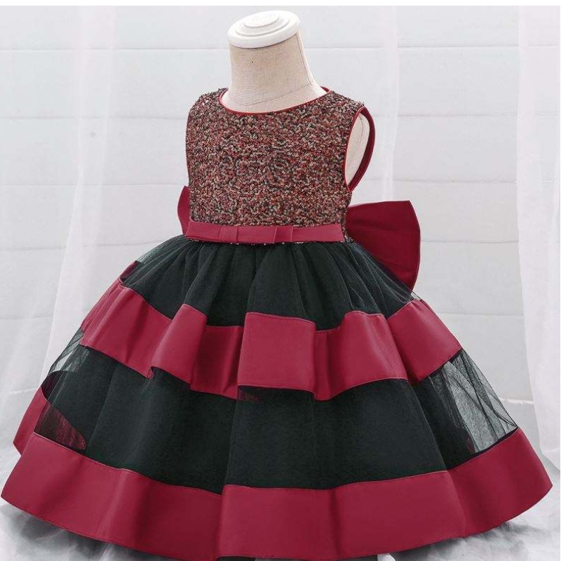 Baige Wholesale Girl Cloths Fluffy Prom Maxi Massi Massion Cake Bress Dress Salial Hablique Girl Princess Fronts for Kids L1919XZ