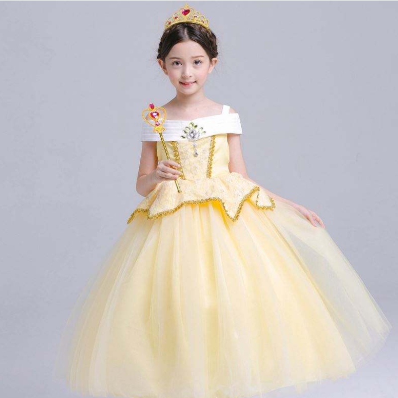 جمال الجليد والثلوج الجديد و Beast Belle Princess Dress Aello Sleeping Beauty Skirt SMR022