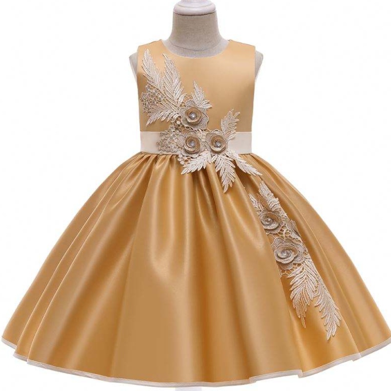 Baige Kids Garments Ball Dontr Dresses أحدث تصميم بطول ركبته