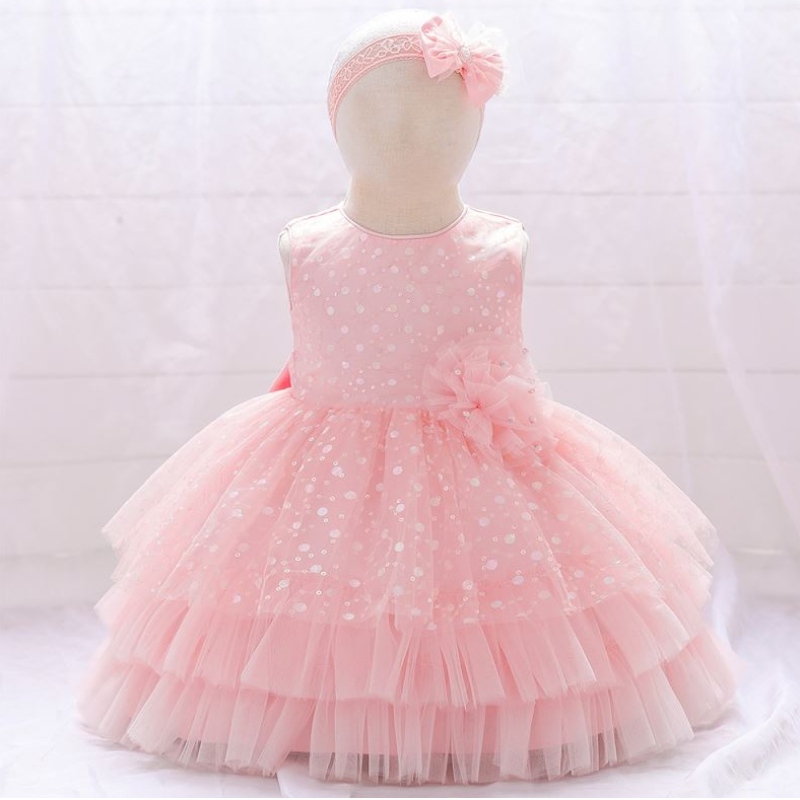 Baige Amazon Hot Sale Flower Girl Party Dress Infant Kids Honor