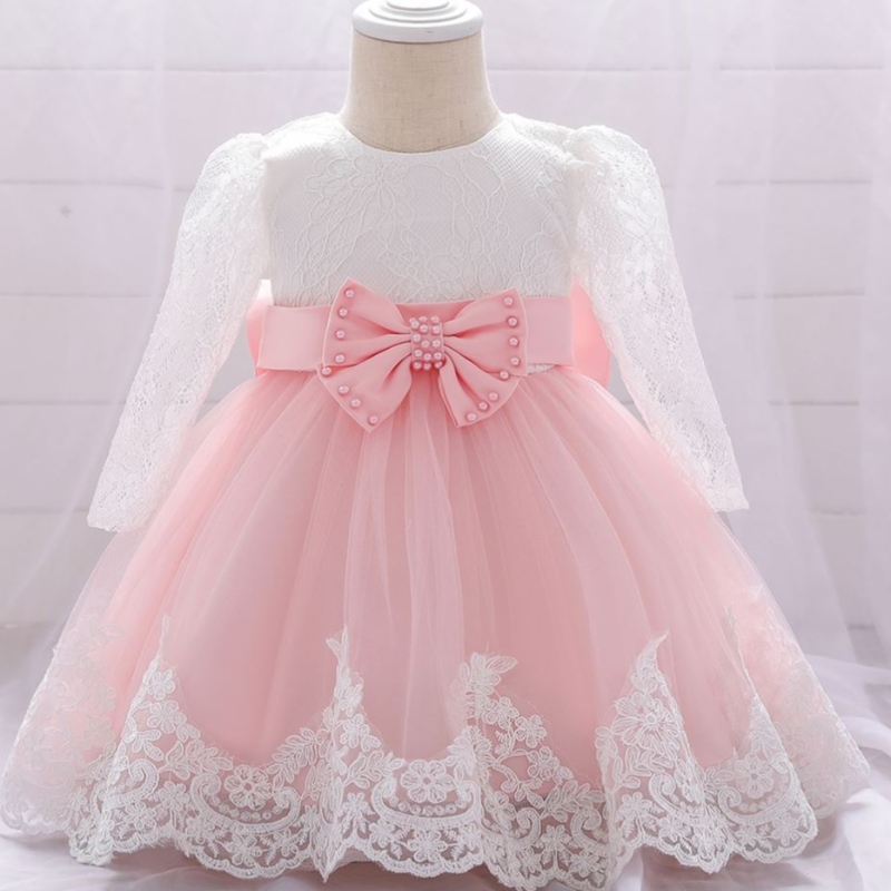 Baige Little Miss Fancy Frock Newborn Baby Flower Girls Dress Dress Birthdy Fridge For Girl L1940xz