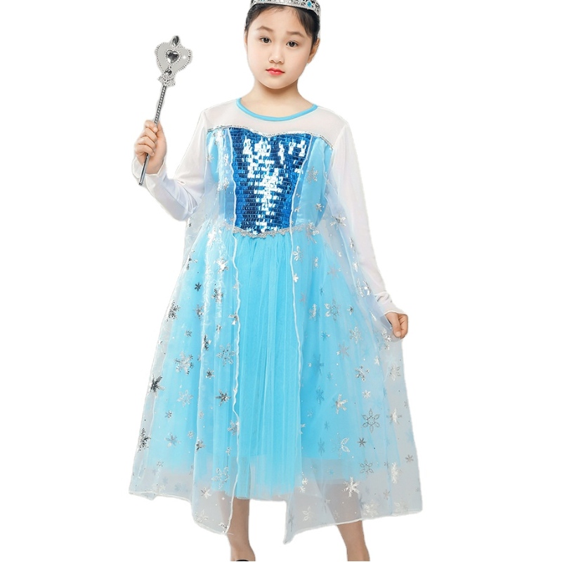 الفتيات \\ 'Ice Princess Dress Assy عيد ميلاد عيد ميلاد عيد الميلاد الزي الهوى الحزب