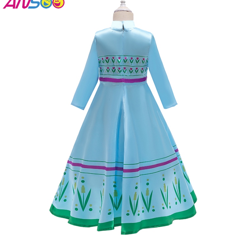 Ansso Anna Elsa Princess Comples for Kids Halloween Christmas Cosplay Cosplay Snow Queen Fancy Dresses Girls Snowflake Pros