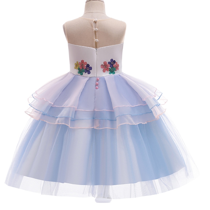 ansoo kid طفل طفل فتاة عيد ميلاد الحفلة cosplay زي قوس قزح يونيكورن رقيق الطبقات tulle tutu فستان لفتاة