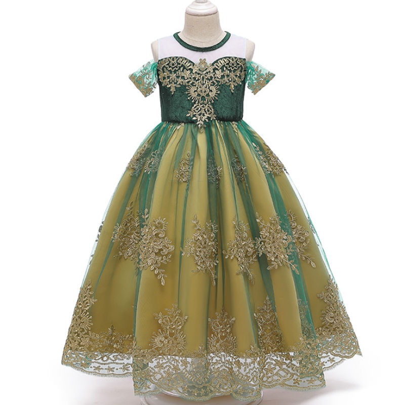 Princess Dance Party Green Dress Ana \\'s Summer Wedding Dress For Girl