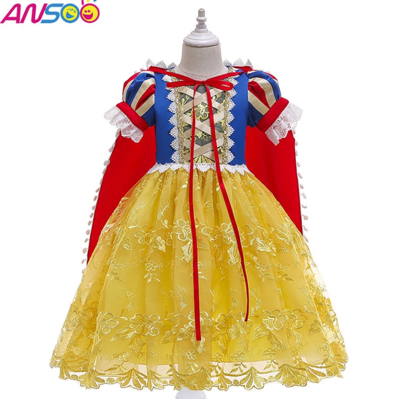 ansoo 2022 الفتاة الفاخرة الأميرة لباس عيد الهالوين وعيد الميلاد ثلج Cosplay Cosplay Dress