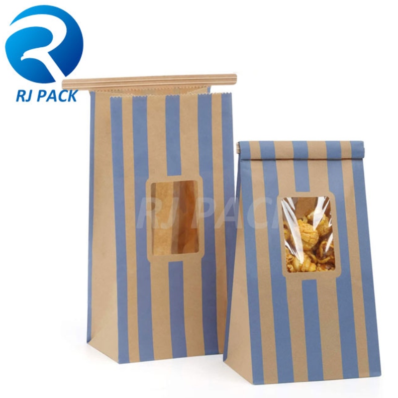 تأثير القاع المسطح المربع مع ربطة عنق على الطعام