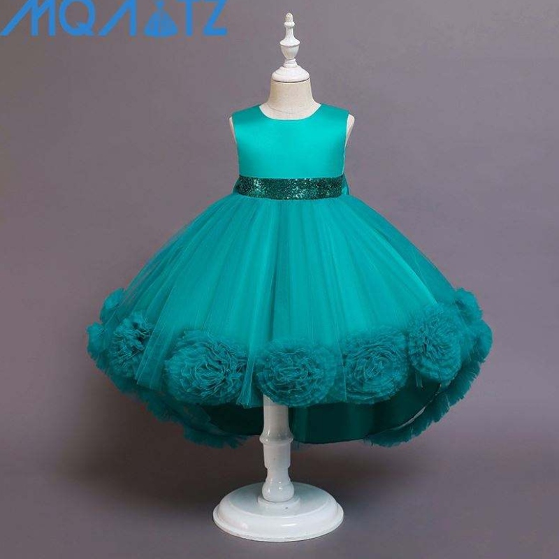 Baige Hot Sale Girl Princess Party Dress Frock Kids Party Long Fort Flower Girl Dress