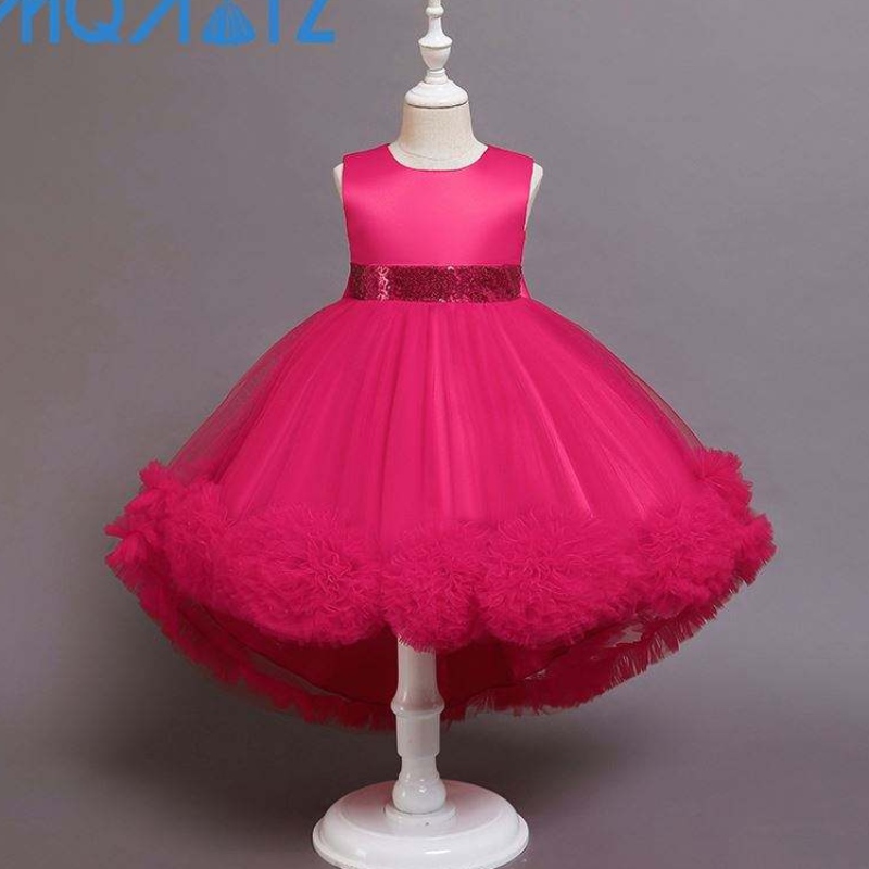 Baige Hot Sale Girl Princess Party Dress Frock Kids Party Long Fort Flower Girl Dress