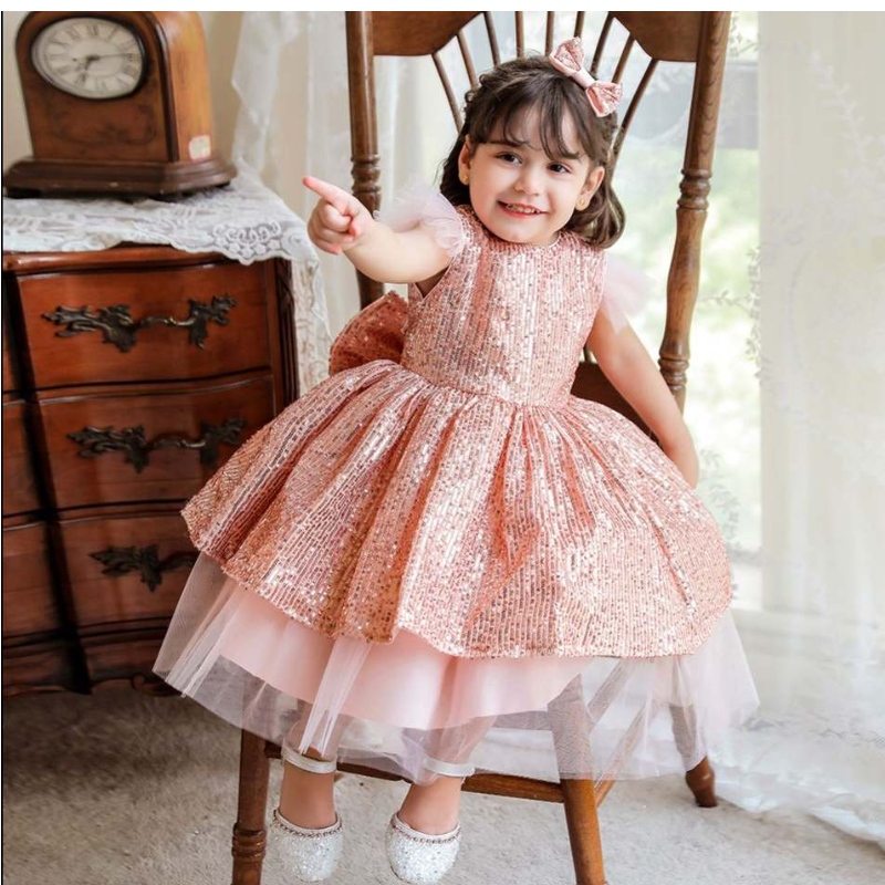 Baige Baby Infant Girl Birpity Dress Flower Newborn Princess Fressed Dressing Dresses