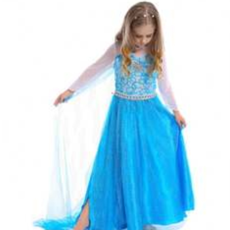 Baige TV&movie Elsa Anna Girl Party Performance Dresses Halloween Cosplay Dresses Comples