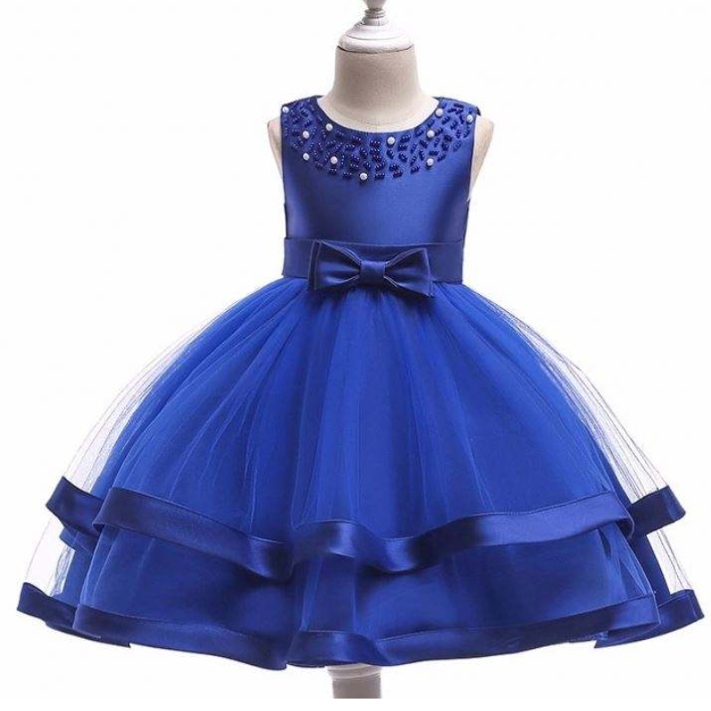 Baige Hot Sales Girl Party Wear Children Frocks Designs Baby Party Dress L5017