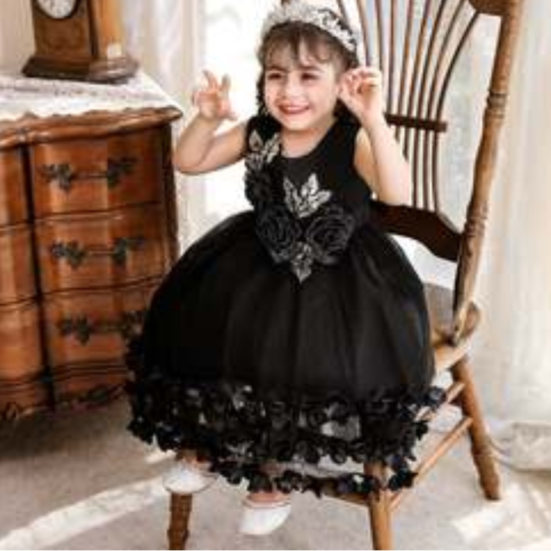 021 Baby Christmas Fant Dress Baige Summer Frock Party Princess Beautiful Baby Bress N2105