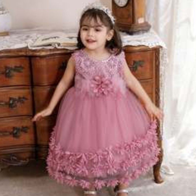 Baige 2022 Toddler Teen Ball Ball Ball Princess Tulle Flower Girl Dress Sealial exoral kid girl birthday forts styses