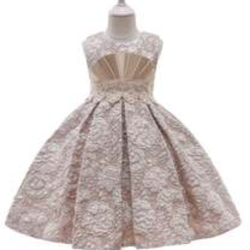 AIGE جديد الأزياء stylejacquard فستان الأطفال زهرة فتاة 3-12 سنة طفلة طفلة L5253