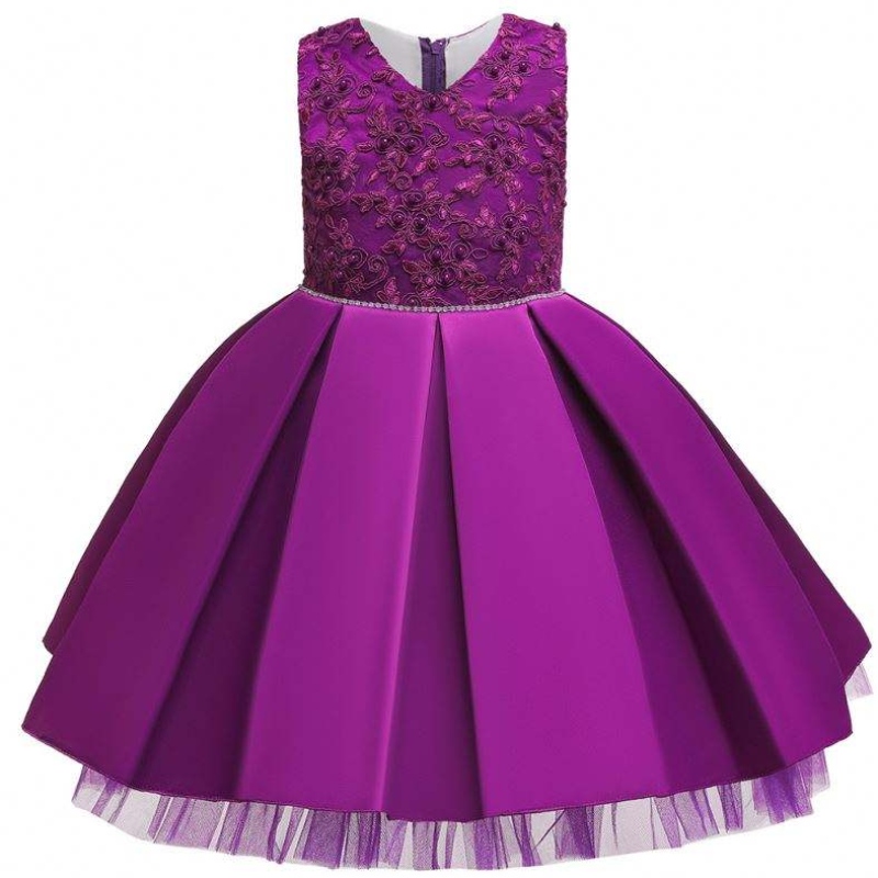 Baige Kids Princess Dress Orgridered Purple Party Party Dresses Baby Party Ball Virts