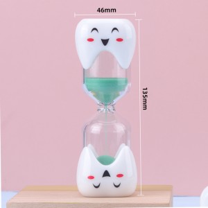 جديد تفريش إبداعي لمدة دقيقتين 3 دقائق الرمال على مدار الساعة على شكل أسنان على شكل أسنان الرموز المبتسمة بالفرش