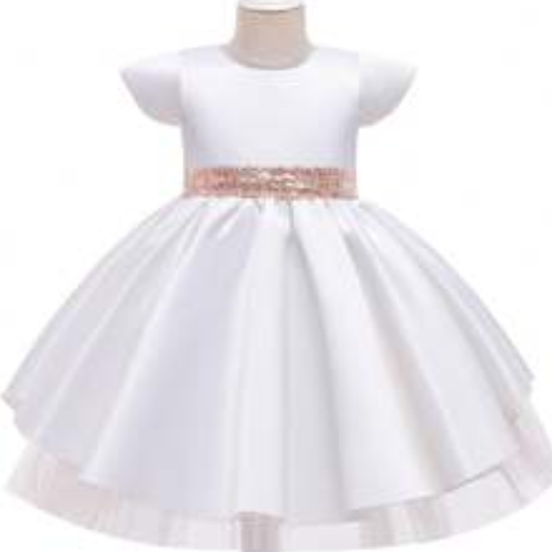 Baige 8 Colors New Girls Bow Lace Princess Dress Summer Summered Birthday Party Wear