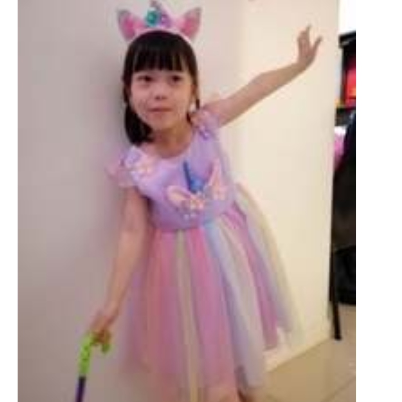 Baige Amazon Sellsbaby Girls Unicorn PrincessTutu Dress Flower Girls Rainbow Dress Birthdy Party Come Children Tulle Tulle