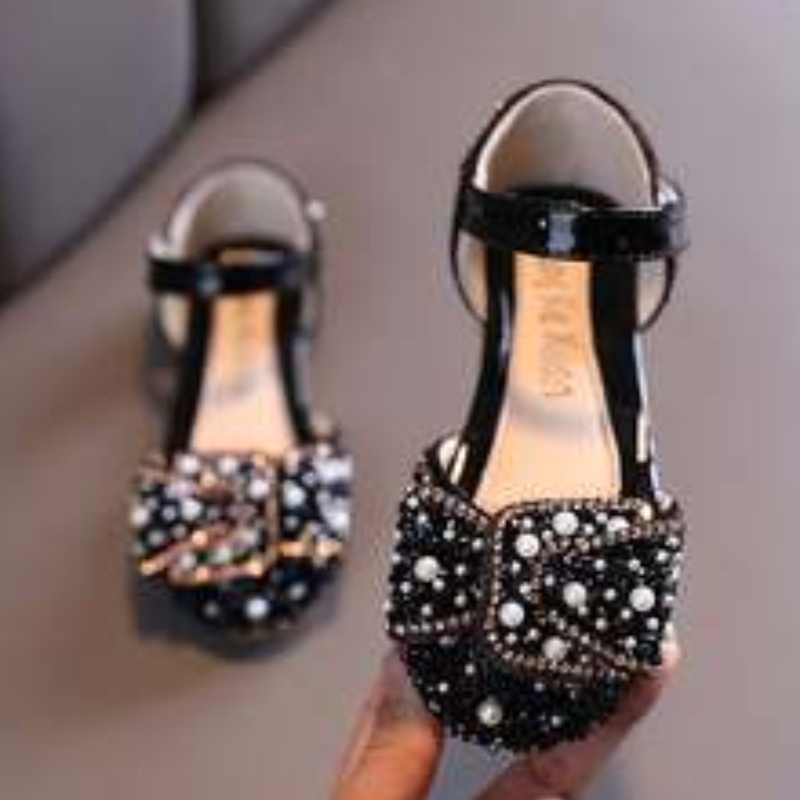 2021 New Fashion Diamond Children \\'s Sandals Shedals Sequed Baby Girl Casual Pu Kids Shoes